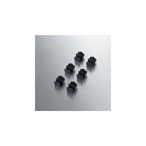 乐天商城 - 【5セット】 エレコム ほこりカバー 6個 ブラック LD-DUSTBK6X5