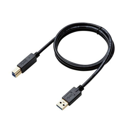 樂天商城 - 【3セット】 エレコム USB3.0ケーブル/A-Bタイプ/AV売場用/1.0m/ブラック DH-AB3N10BKX3