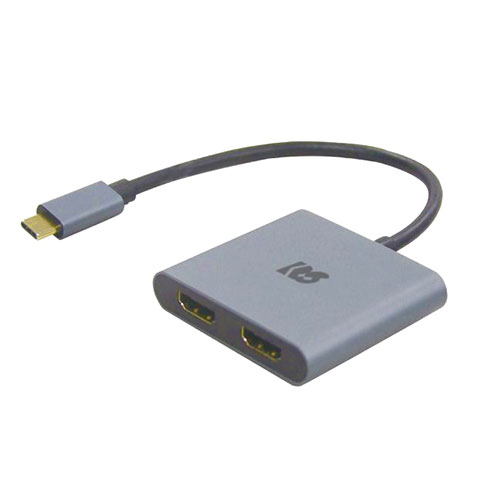 ラトックシステム USB Type-C to デュアルHDMIディスプレイアダプター(PD対応) RS-UCHD2-PD
