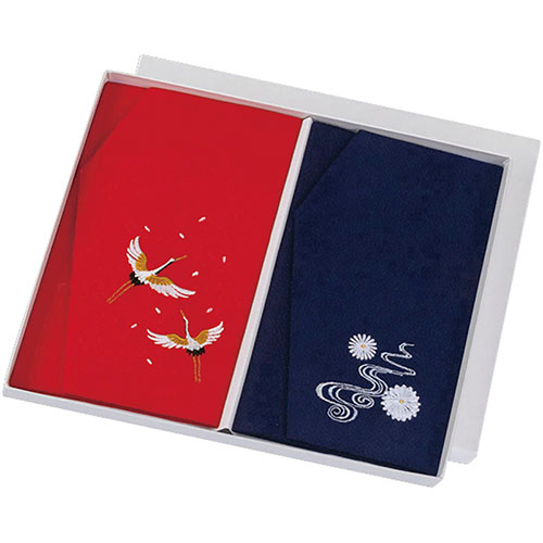 正絹ちりめん刺繍金封ふくさ 慶弔セット 京都の丹後地方で織られた伝統ある正絹ちりめん C604457 ...