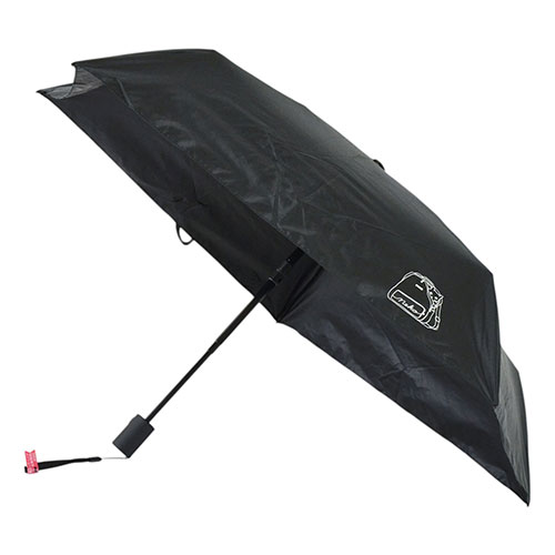 Rakuten - 三国 MKN 遮光&遮熱 黒コーティング傘ALL Weather対応 50cm自動開閉ミニ おでかけと猫 ブラック S3517602