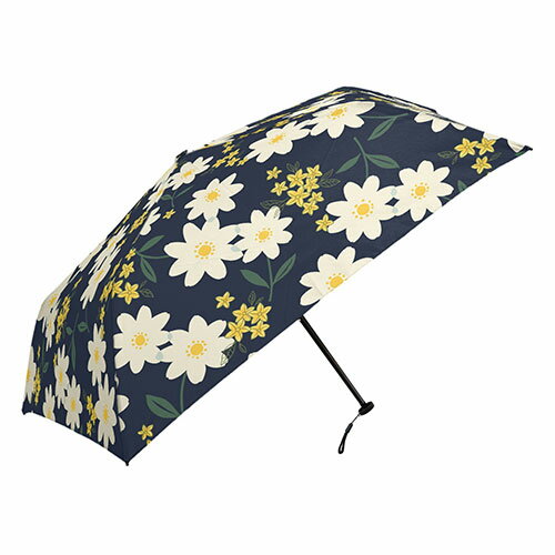 三国 MKN 50cm軽量コンパクトミニ傘 フルールブロンシュ Tiny mini Tote(トートバッグ) ネイビー S3114504