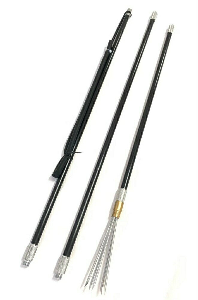 銛 モリ 5股 4点セット 5又銛 魚突き スキューバ 素潜り 手銛 購入特典｜大判タオル1枚付き