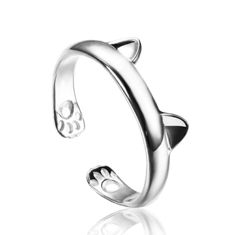 楽天ショップハナテックリング 猫耳 肉球 指輪 ネコ アニマル CAT 指先 レディース メン