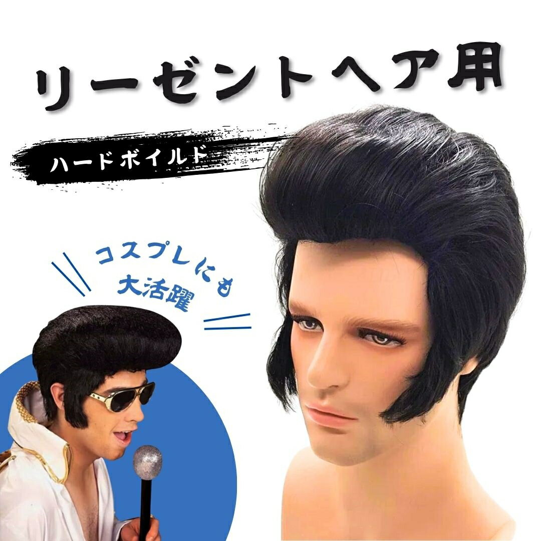 ウィッグ メンズ リーゼント ハードボイルド 渋い ロック かつら