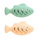 魚型 おやつボール 猫 歯磨き おもちゃ 早食い防止 知育玩具 おやつ玩具