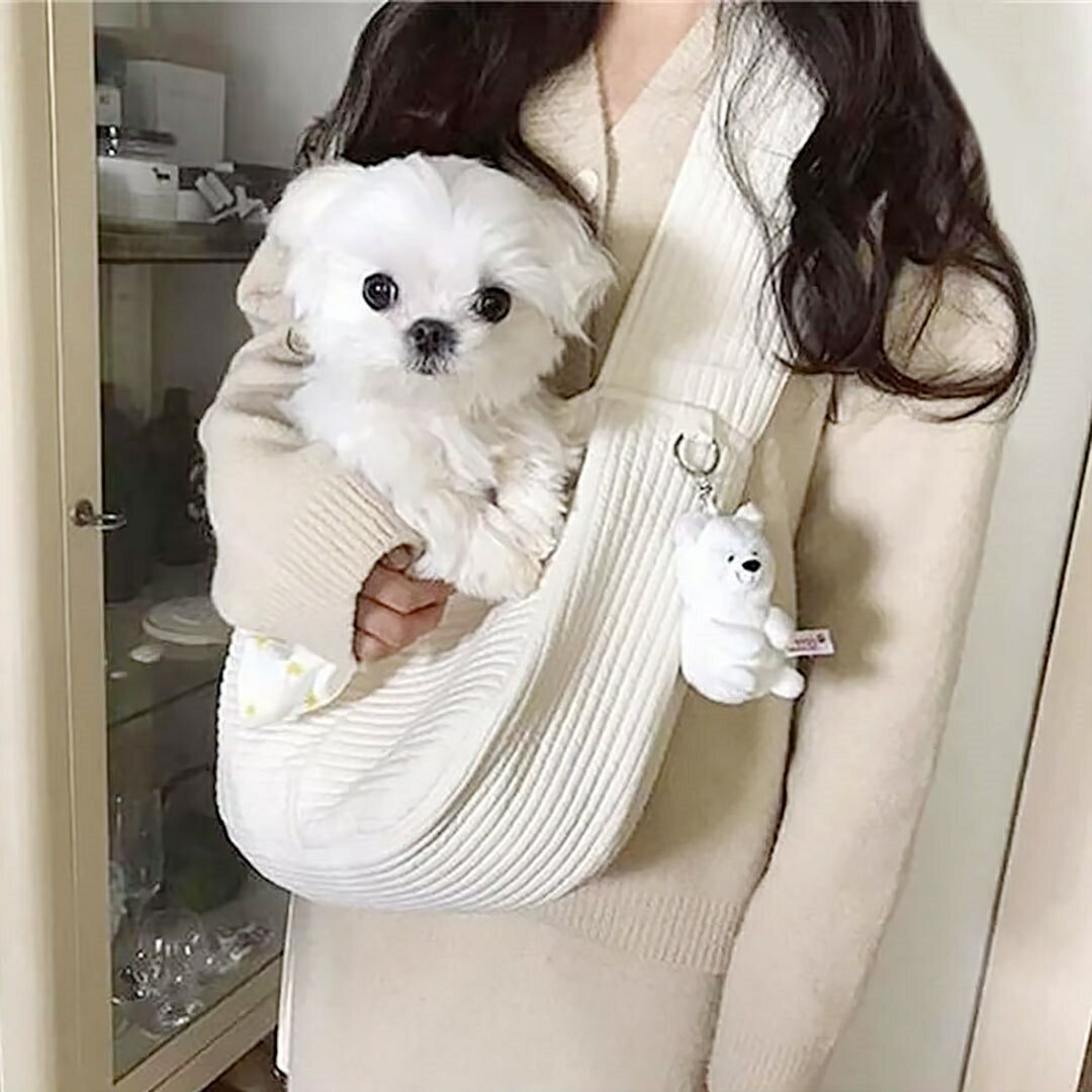 ペットスリング 抱っこ紐 全3サイズ 飛び出し防止 ポケット付き 犬 猫