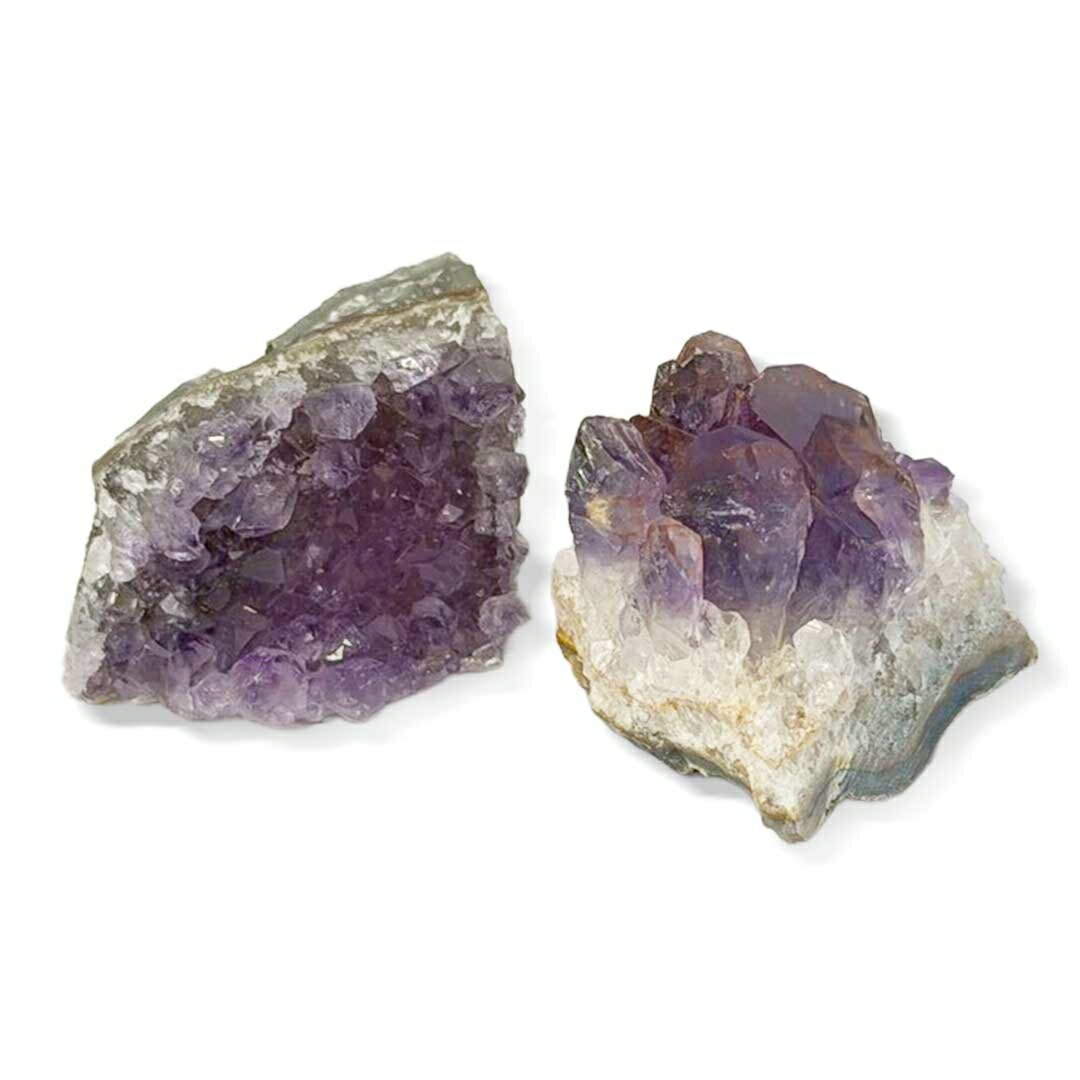 アメジスト原石 大粒 2個 ラフストーン 加工なし 天然石 2月 誕生石 原石 ...