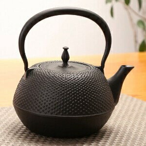 南部鉄器 丸あられ鉄瓶1.2L...