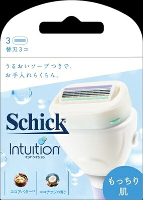 ■商品紹介商品番号：ns-hr-4891228312268はじめてでも安心。ボディソープなしで剃れる。もっちり肌へ。天然由来成分配合のモイスチャーソープ（ココナッツの香り）付き刃。セーフティーワイヤー付き4枚刃。替刃3コ入。■サイズ・容量【サイズ】360×285×355(mm) 【容量】3コ■注意事項■こちらの商品はメーカー直送品となります。■メーカーに在庫が無い場合はキャンセルさせていただくことがございます。■お客様ご都合による返品・交換は出来ませんのでご注意ください■北海道、沖縄、離島については別途送料が掛かります。
