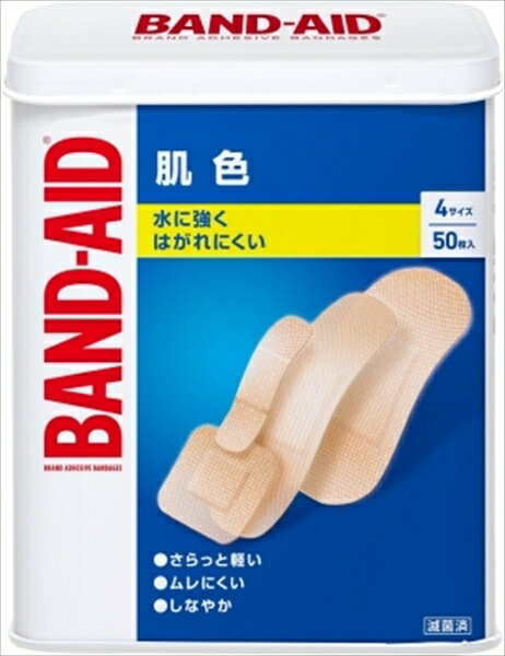 バンドエイド 肌色 4サイズ 50枚 【 ジョンソン・エンド・ジョンソン 】 【 絆創膏 】