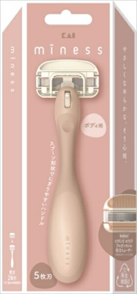 GA0130 miness ボディ用カミソリ 替刃2個付 【 貝印 】 【 女性用カミソリ 】