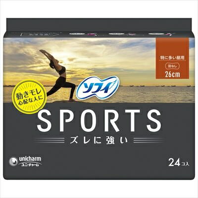 ソフィSPORTS260羽なし24枚 【 ユニ・チャーム（ユニチャーム） 】 【 生理用品 】