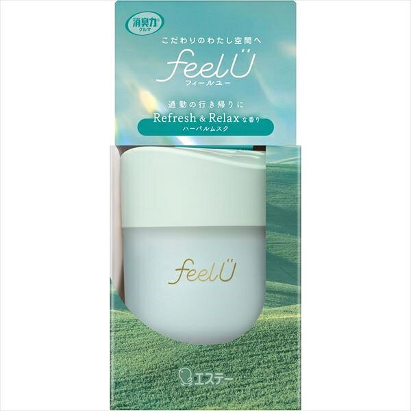 消臭力　クルマ用　feelU　ゲルタイプ　本体　ハーバルムスク