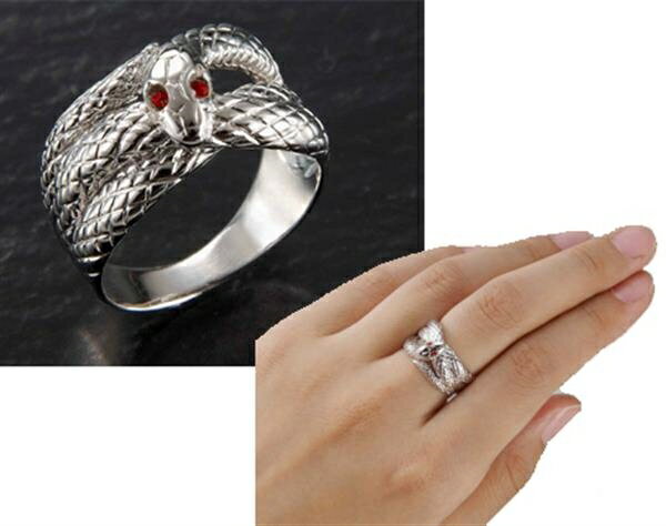 開運「白蛇」リング
