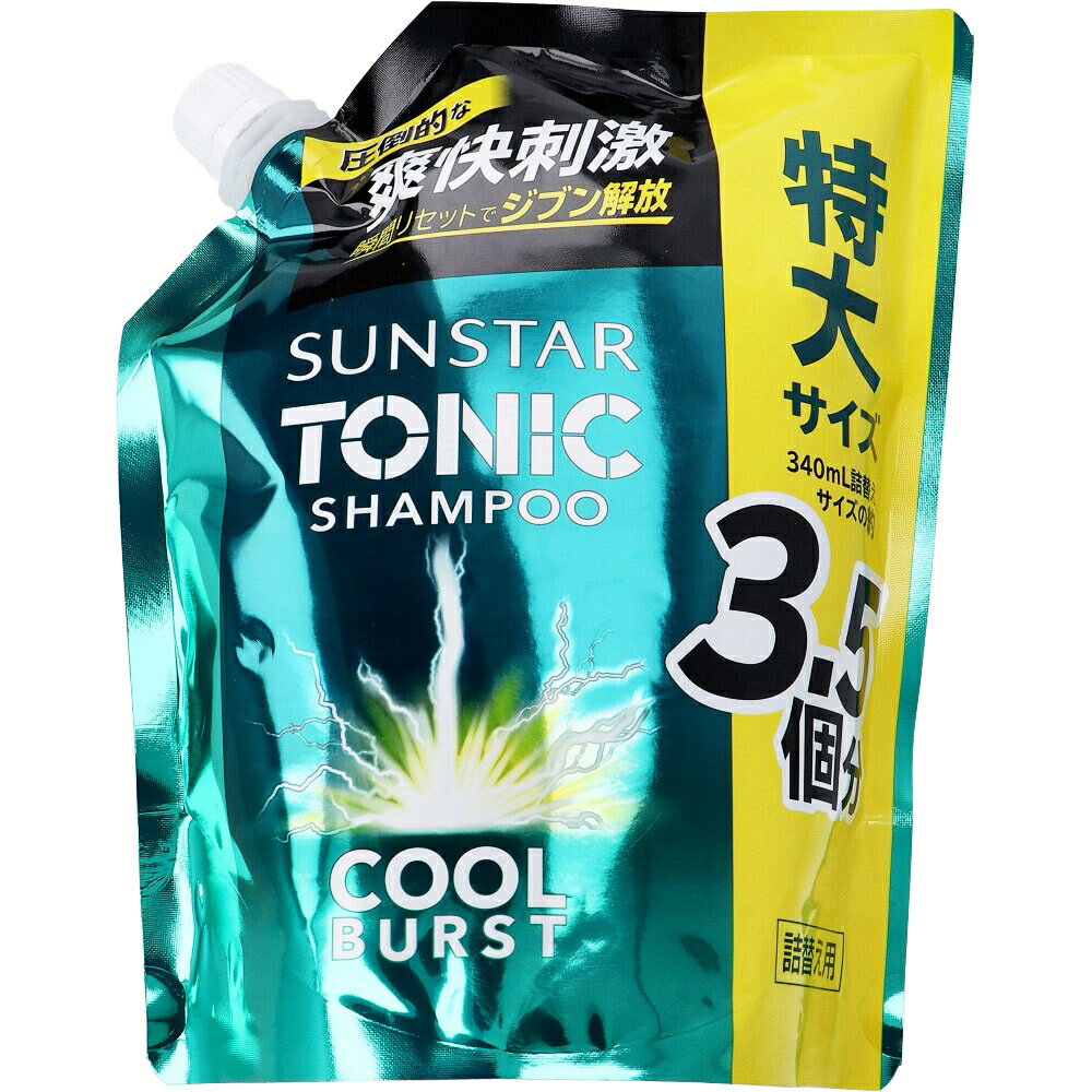 樂天商城 - サンスタートニックシャンプー COOL BURST 詰替用 特大サイズ 1200mL