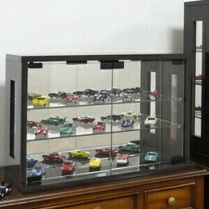 卓上コレクションケース 横型(ダークブラウン)