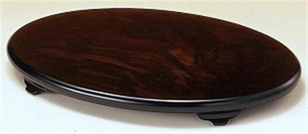 花台　小判台　黒丹調　12号