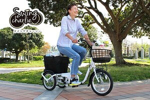 SWING CHARLIE(スイングチャーリー)ロータイプ三輪自転車LMG-TRE16L ホワイト