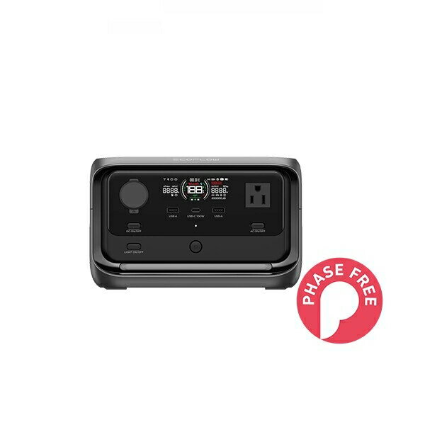 EcoFlow RIVER 3 Max Plus (870)　EFRIVER3MaxPlus-JP-CBOX ブラックタイプ