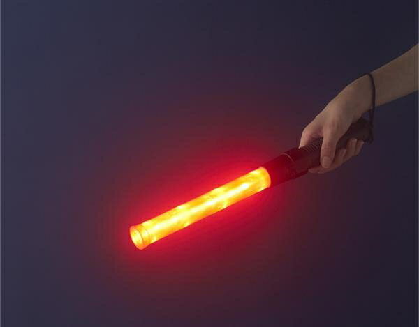 【赤色LEDで異常事態を知らせます！】短い保安指示灯【誘導灯】