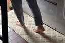 日本製 【コットンパヴェ】 キッチンマット キッチンマット 45×240cm アイボリー