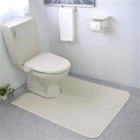 日本製 【拭けるマットシリーズ　ホワイトアッシュ】 トイレマット　トイレマット 60×115cm（耳長）