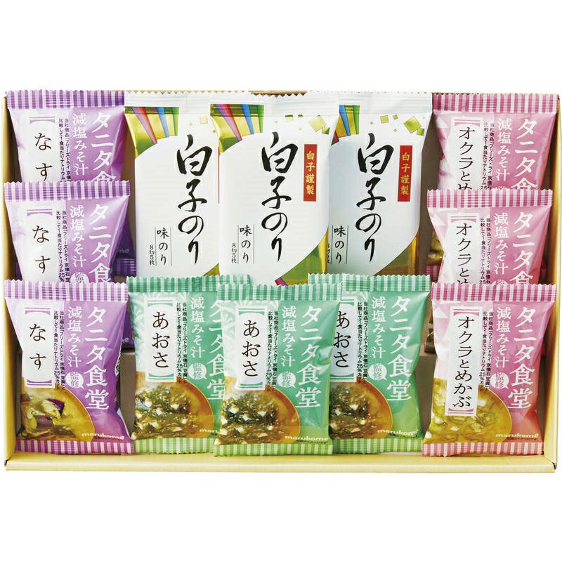 Chinese Foods - タニタ食堂監修減塩みそ汁・白子のり詰合せ ST-30