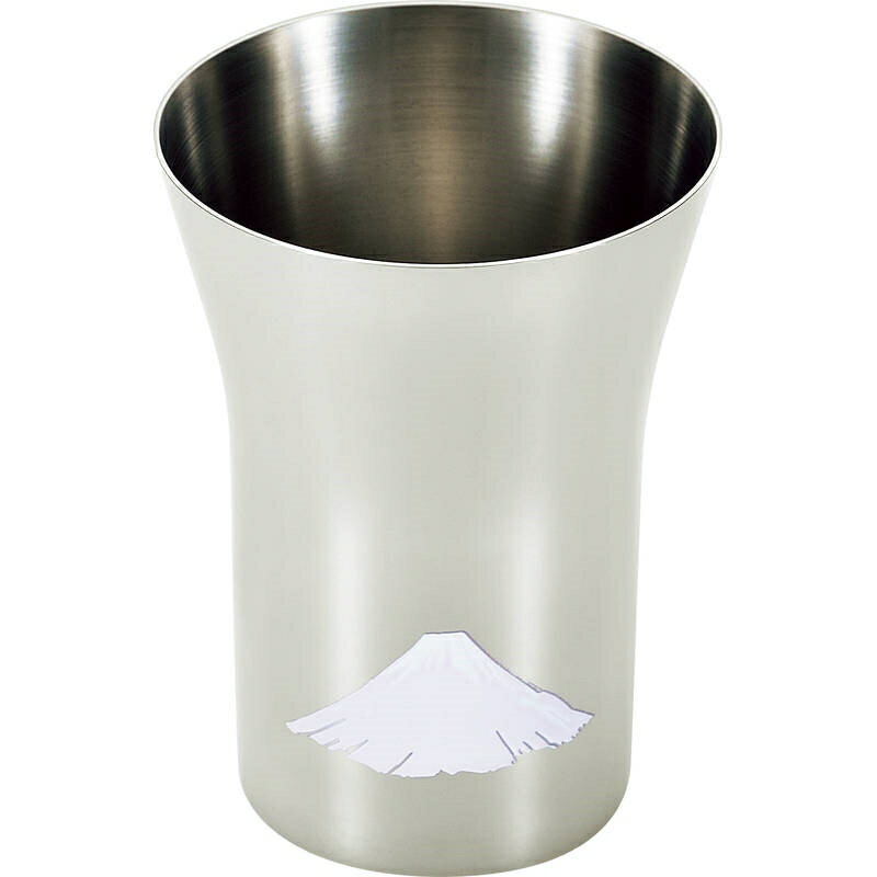 燕熟の技 感温ステンレスタンブラー300mL EJK-301 赤冨士