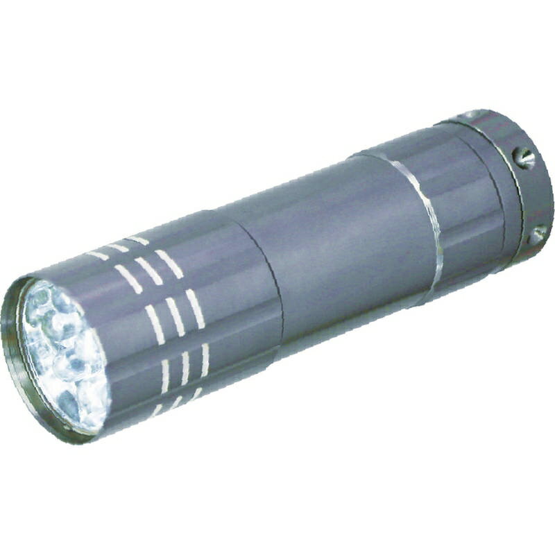 ■商品紹介商品番号：ns-sq-f5413-r17メタリックカラーの9LEDライト。電池がセットされているので、すぐにお使いいただけます。■サイズ・容量・規格【パッケージサイズ】93×30×112mm【内容】φ25×85mm、カラビナ【材質】アルミニウム【電池】添付（単4電池3個）【生産国】中国【パッケージ形態】スリーブケース入■注意事項■こちらの商品はメーカー直送品となります。■メーカーに在庫が無い場合はキャンセルさせていただくことがございます。■お客様ご都合による返品・交換は出来ませんのでご注意ください■北海道、沖縄、離島については別途送料が掛かります。