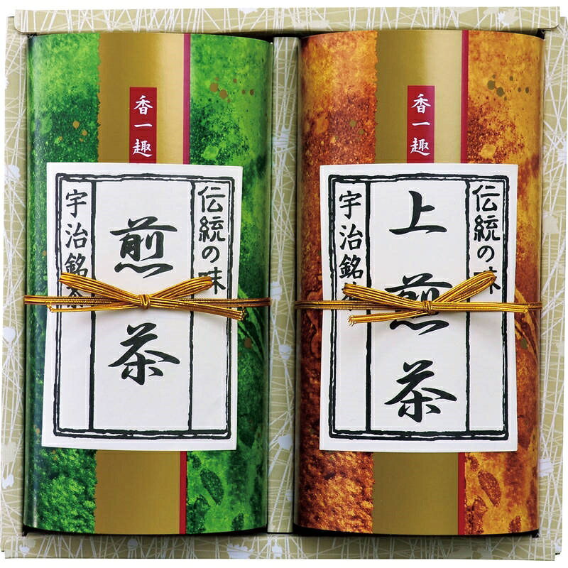 ■サイズ・容量・規格【パッケージサイズ】183×81×175mm【内容】上煎茶：100g・煎茶：100g×各1【生産国】日本【パッケージ形態】化粧箱入■注意事項■こちらの商品はメーカー直送品となります。■メーカーに在庫が無い場合はキャンセルさせていただくことがございます。■お客様ご都合による返品・交換は出来ませんのでご注意ください■北海道、沖縄、離島については別途送料が掛かります。