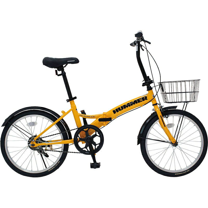 ハマー ノーパンク20インチ折畳自転車YE MG-HM20N-YE