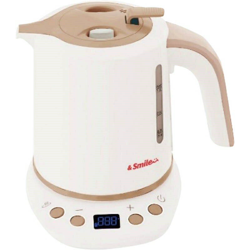 乐天商城 - 温度調整転倒湯もれ防止電気ケトル1.0L AS-102