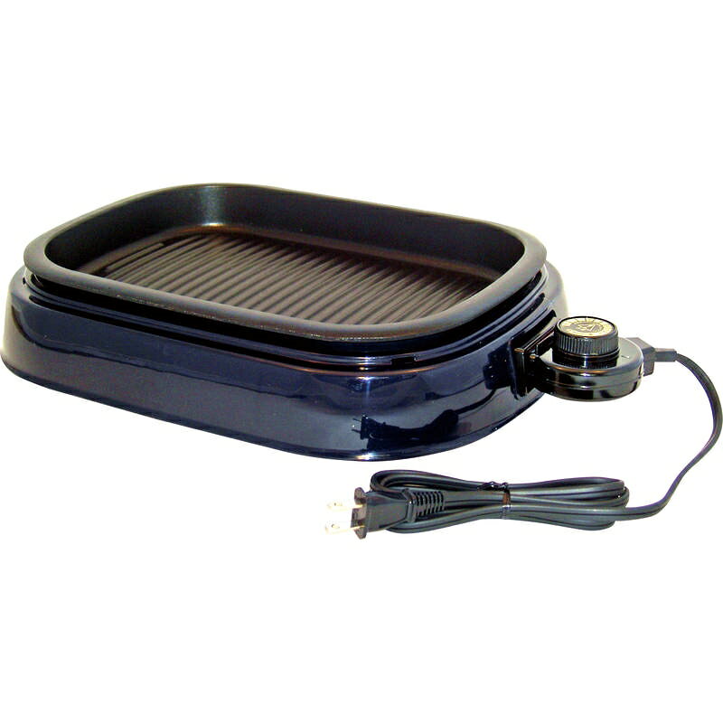 ■商品紹介商品番号：ns-sq-f6189-r06焼き肉・魚焼き・餅焼きなどに最適！・プレートは余分な油が落ちるヘルシー設計。・プレートは、こびり付きにくいフッ素加工。・温度調節機能付。■サイズ・容量・規格【パッケージサイズ】375×95×275mm【内容】265×350×85mm、温度調節器【材質】アルミニウム合金、ポリプロピレン樹脂（フッ素樹脂塗膜加工）【生産国】日本【パッケージ形態】ダンボール箱入■注意事項■こちらの商品はメーカー直送品となります。■メーカーに在庫が無い場合はキャンセルさせていただくことがございます。■お客様ご都合による返品・交換は出来ませんのでご注意ください■北海道、沖縄、離島については別途送料が掛かります。