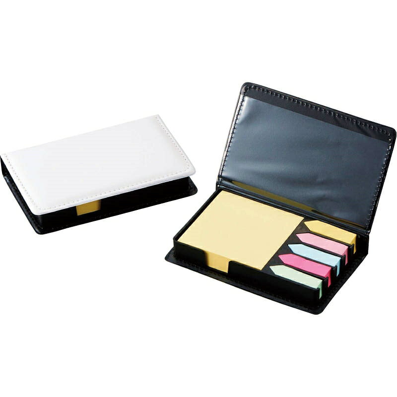 ■商品紹介商品番号：ns-sq-f6407-r14デスク周りの必需品。高級感のある白のレザー調ケースに入ったボリューム満点の付箋セットです。■サイズ・容量・規格【パッケージサイズ】91×145×26mm【内容】90×142×25mm、付箋（小)約150枚×5、付箋（大)約150枚【材質】HIPS樹脂、紙、PVC【生産国】中国【パッケージ形態】化粧箱入■注意事項■こちらの商品はメーカー直送品となります。■メーカーに在庫が無い場合はキャンセルさせていただくことがございます。■お客様ご都合による返品・交換は出来ませんのでご注意ください■北海道、沖縄、離島については別途送料が掛かります。