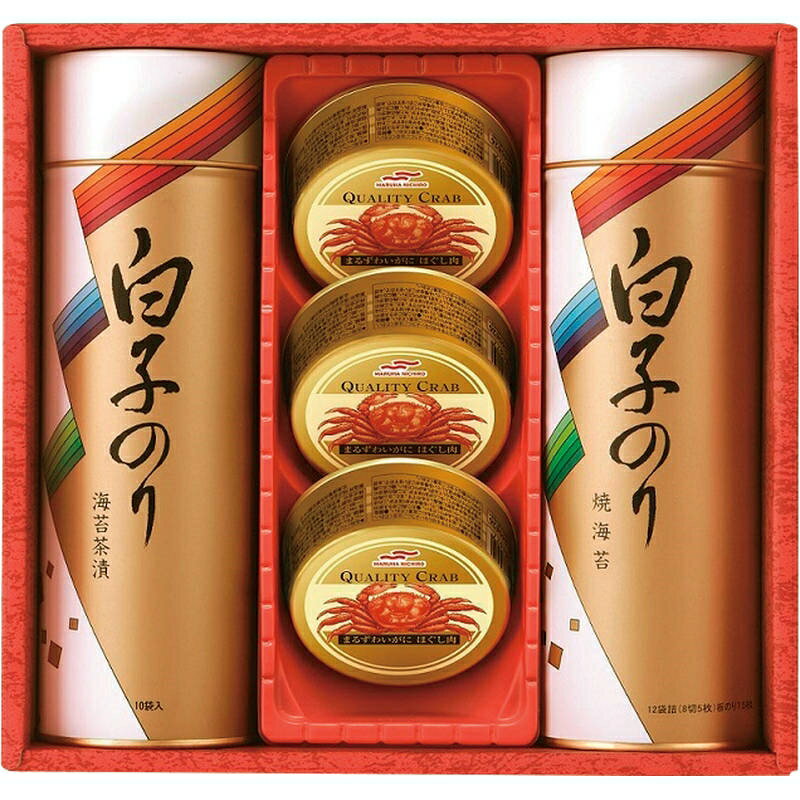 白子のり のりとカニ缶詰合せ SN-400