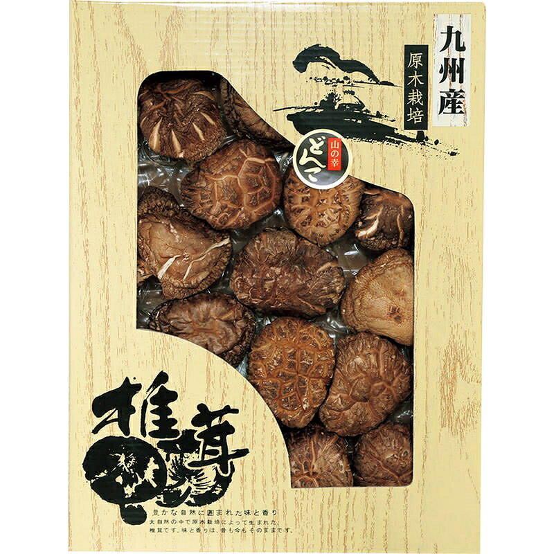 ■商品紹介商品番号：ns-sq-f6313-r09低カロリー、高タンパク質、食物繊維が多くビタミンDが豊富な九州産どんこ椎茸です。■サイズ・容量・規格【パッケージサイズ】261×43×341mm【生産国】日本【パッケージ形態】化粧箱入【保存方法】常温【賞味期限】製造日より約365日■注意事項■こちらの商品はメーカー直送品となります。■メーカーに在庫が無い場合はキャンセルさせていただくことがございます。■お客様ご都合による返品・交換は出来ませんのでご注意ください■北海道、沖縄、離島については別途送料が掛かります。