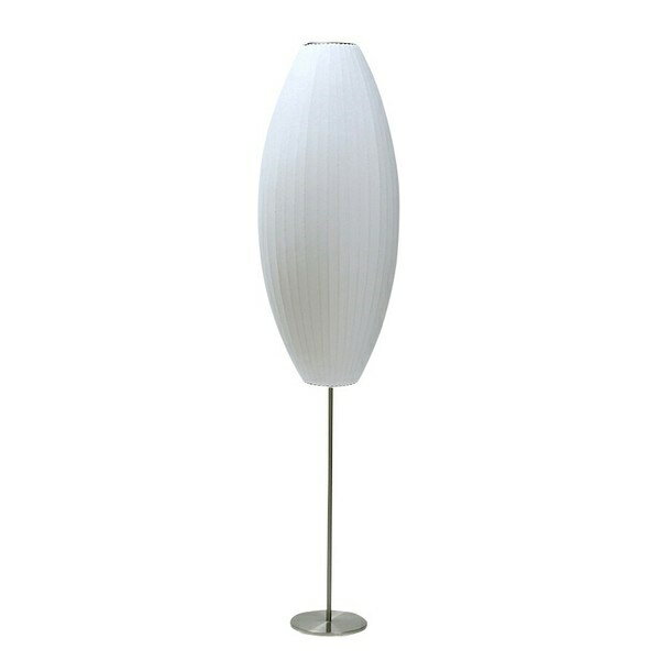 Orchid Lamps - ＜ジョージ・ネルソン　リプロダクト＞ バブルランプ シガー ロータス フロアランプ フロアライト Lサイズ ホワイト