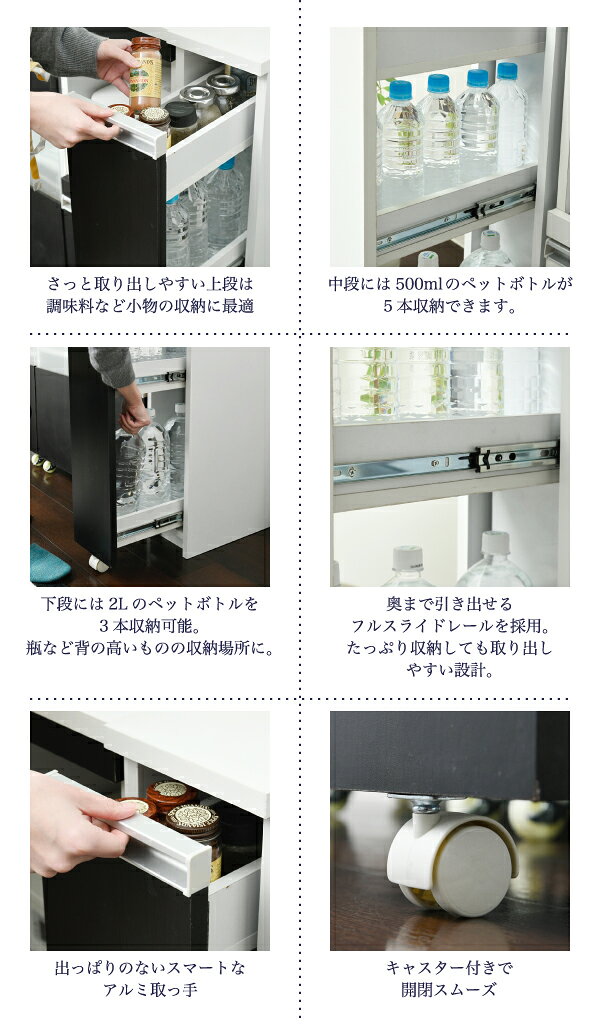 絶対一番安い キッチン 隙間収納 ラック スリム キッチンストッカー 幅18 高さ90 奥行40 3段 ロータイプ 調味料ラック ペットボトル スライド キャスター 隙間ラック ショップハナテック Heartlandbaptistmissions Org