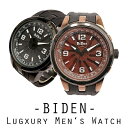 【BIDEN バイデン】日本製CITIZENムーブメント 日常生活防水 ぐるぐる時計 重量感 BD012 メンズ腕時計(2)