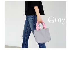 完売御礼!7/9再々々々入荷決定!!Hanatelierオリジナル★悩殺フリル♪グレープハンドルのSサイズエコバッグ・トートバッグ【◎宅配便のみ】bag001