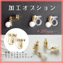 【特殊加工】ポストピアスからイヤリングへの加工、クリップ式イヤリングも<キャンセル・返品不可>par005【単独購入不可】