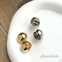 送料無料!【2色】15mmメタルボールのピアス・フープタッチピアス・キャッチ不要【メール便OK】pie207