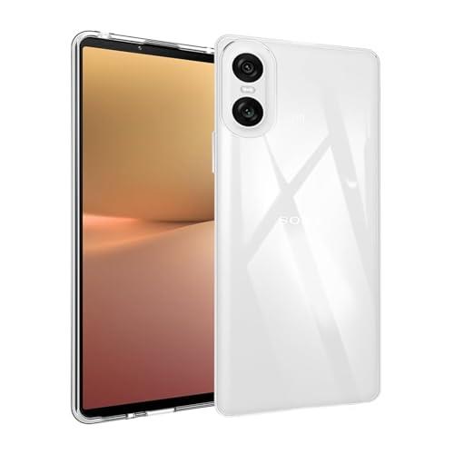 FOR Xperia 10 VI SOG14 ケース FOR Xperia 10 VI SO-52Eカバー クリア TPU 透明保護 ソフト シリコンケース 薄型 落下防止 衝撃吸収 耐衝撃 柔らかい手触り クリア FOR Xperia 10 VI SO-52E docomo / SOG14 au/SoftBank 全面保護カバー PCduoduo