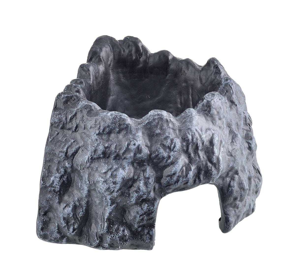 EXO TERRA エキゾテラ GEX EXOTERRA モイストシェルターコーナー 90 爬虫類用シェルター 湿度維持 脱皮サポート 陶器製 隠れ家 コーナータイプ 小型爬虫類 幼体たっぷり貯水部 W9×D9×H8cm