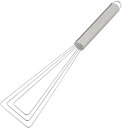 下村企販 2WAY かき混ぜてひっくり返せる ターナー 28cm 【日本製】 食洗機対応 玉子焼き作りに便利 ほどよくしなる フライ返し ステンレス ママクック 燕三条 42344