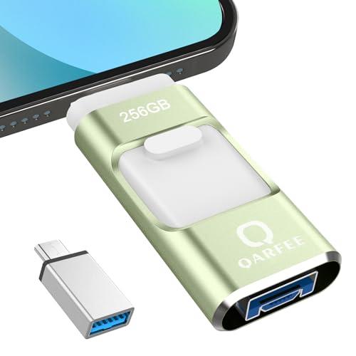 【専用アプリ不要】4in1 i Phone対応 USBメモリ 256GB アプリ不要 データ移行 usb スマホ 写真データ保存 iOS/USB/Type-C/Micro USB搭載 写真保存 外付けusb 高速 データ バックアップ スマホ容量不足解消 Phone/iPad/PC/Android対応 回転式 Phone 15/14/13 Pro/SE/iPad/タイ
