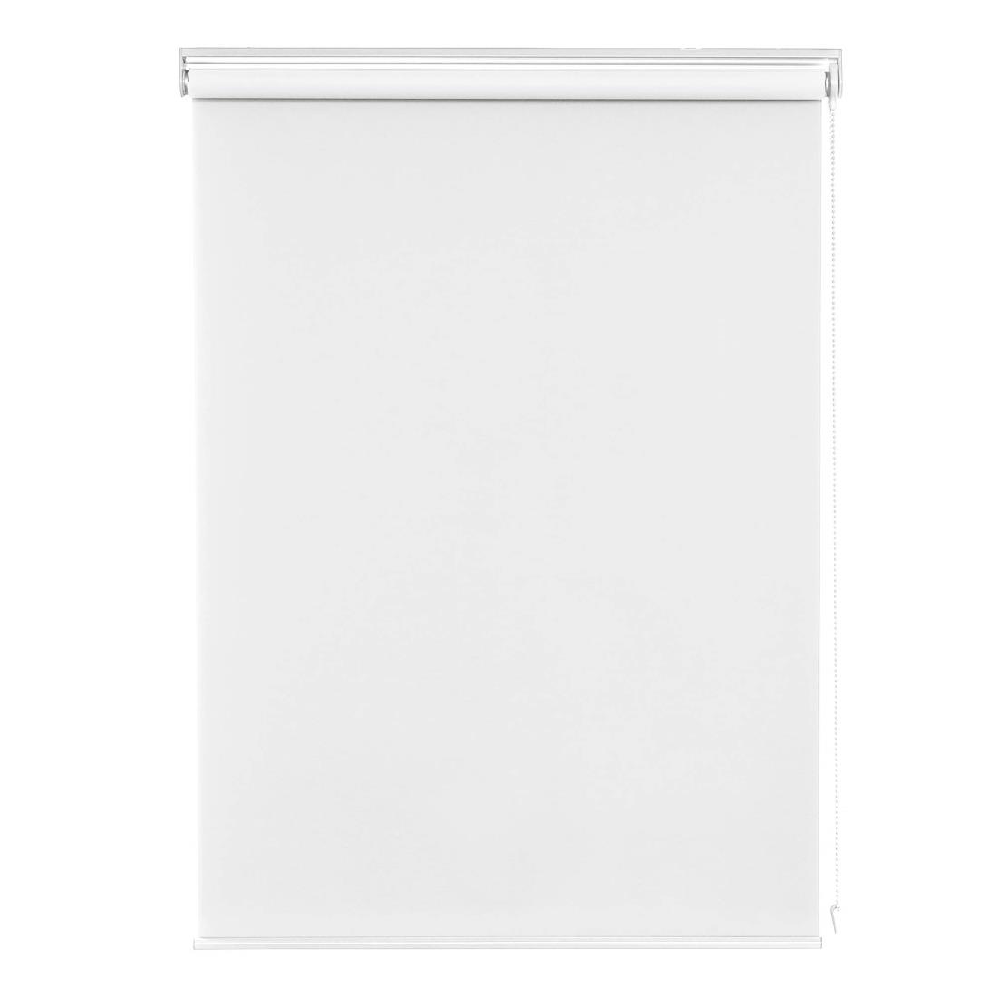 Deconovo ロールスクリ ーン 幅130cm 丈220cm ホワイト チェーン式 ロールカーテン 1級遮光 断熱 遮熱 ..