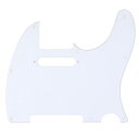 Musiclily 8穴 TL テレキャスターピックガードFender USA/メキシコスタンダードTeleエレキギター用、ホワイト1P