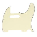 Musiclily 8穴 TL テレキャスターピックガードFender USA/メキシコスタンダードTeleエレキギター用、クリーム3P